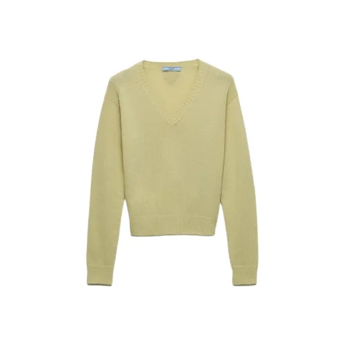 PRADA Розовый Синий Женские Кашемировые Свитера