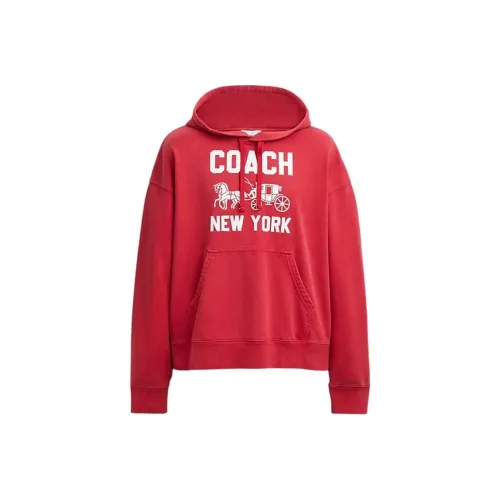 COACH Red Unisex Свитшоты