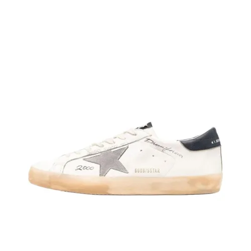 Golden Goose Супер Звезда Low Топ Скейтборд Кроссовки Мужские Белые Потертые