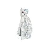 Серый камуфляж, белый (с флисовой подкладкой и утолщенный)