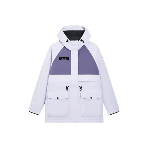 XTEP Прозрачный фиолетовый Королевский фиолетовый Женские пуховики