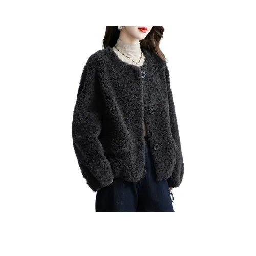 IWZI Темно-серый женский бархатный пиджак