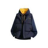 Темно-синий свитшот + темно-синий жилет