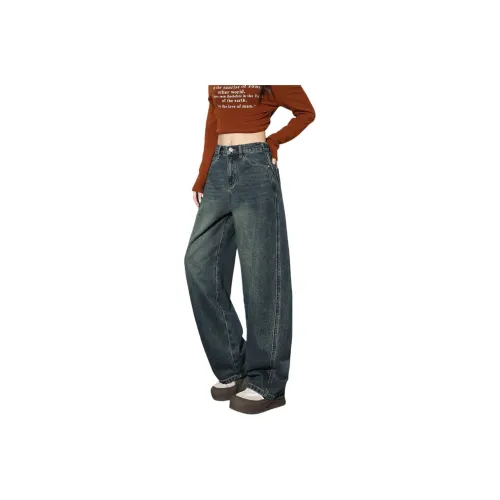Tonlion Винтажные синие женские джинсы