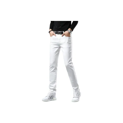 CHAOZHANGGUI Белый Мужской Джинсы