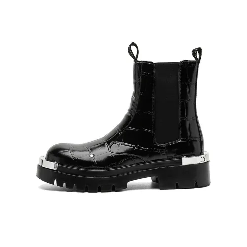 ZHENRAN Панк Байкер Ботинки Мартин Boot Мужской