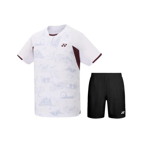 YONEX 1102925 Белый + 120061 Черный Мужские Бадминтонные Джерси