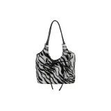 Белый с принтом тигра