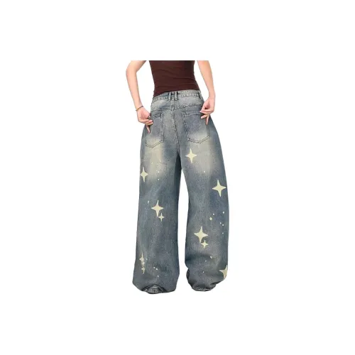 SINKACME Blue Women's Jeans SINKACME Синий Женские Джинсы