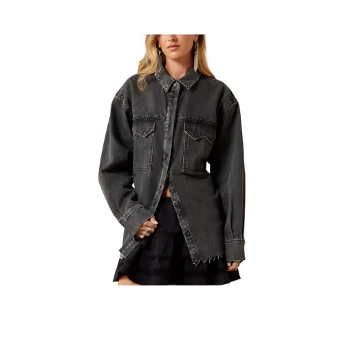 ARIAT Черный Женские Джинсовые Куртки