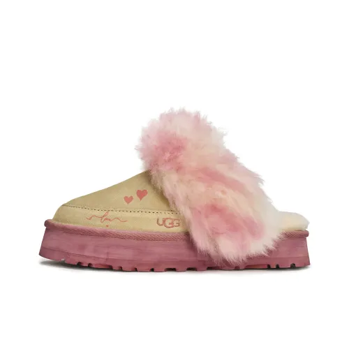 UGG Домашние тапочки устойчивые к истиранию женские розово-коричневые