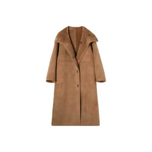 ADXKM Какао-коричневый Женский Пальто