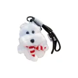 [Красный Белый Шарф] Белый Неуклюжий Вест-хайленд + Черный Шнурок