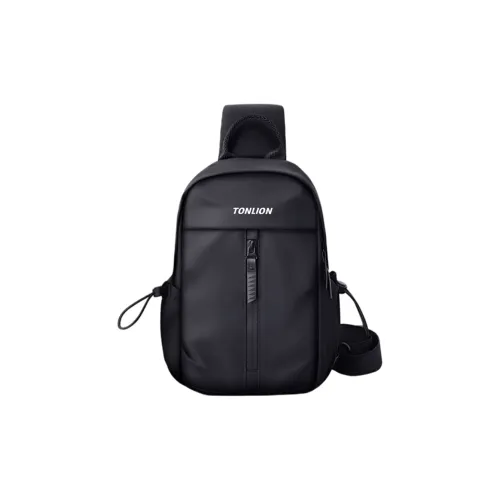 Tonlion Нейлоновая сумка через плечо мужская черная