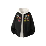 Black (1099 Thermal Cotton Down Jacket, Free White Photinia Gray Sweatshirt)  
Черный (1099 Термический хлопковый пуховик, Бесплатный белый Фотиния серый свитшот)