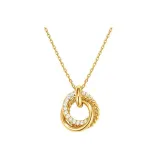 Ожерелье "Three-Circle Wrapped" (Золото)