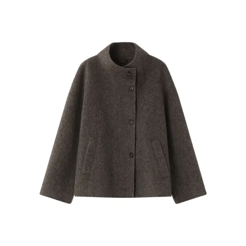 MOHANYIMEI Викунья Коричневый Женское Пальто