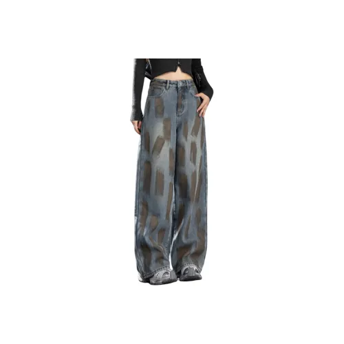 FAVMARTHA Blue Флисовые подкладочные женские джинсы