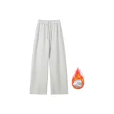 Утолщенный и с флисовой подкладкой, белый, серый, вереск