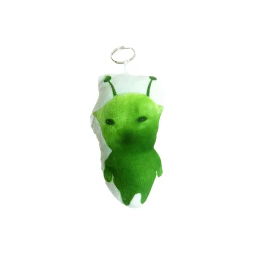 MORTEN SOLUM Зеленый Инопланетный Кот Плюшевый Брелок 10 см Длина Тела