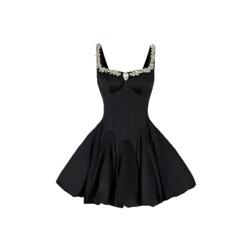 GOSO Черное платье Женские Слиплатья