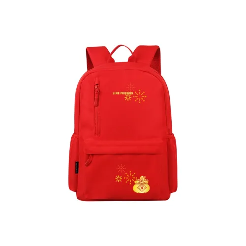 LINE FRIENDS Полиэстер Рюкзак Стандартный Унисекс Черный Бежевый Синий Розовый Красный