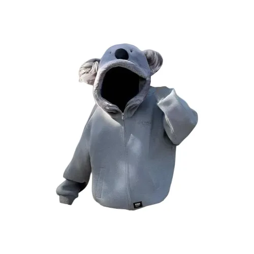 SZSX Серый Унисекс Пуховики