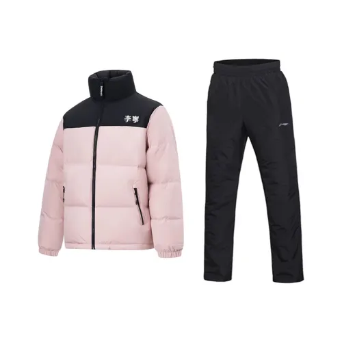 Лайнер Повседневная Спортивная Одежда Унисекс Светлый Румяно-Розовый + Черный