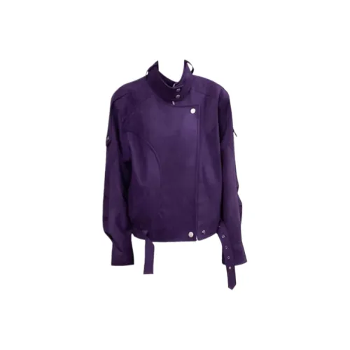 ADXKM Ягодный Фиолетовый Женские Бархатные Куртки