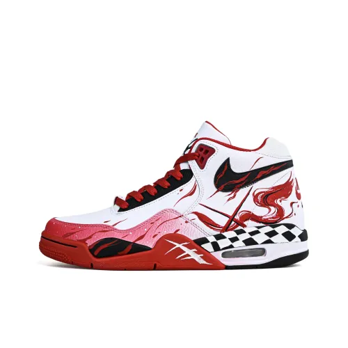 Nike Flight Legacy Abrasion Resistant Покрытие MID Топ Винтажные баскетбольные кроссовки Мужской