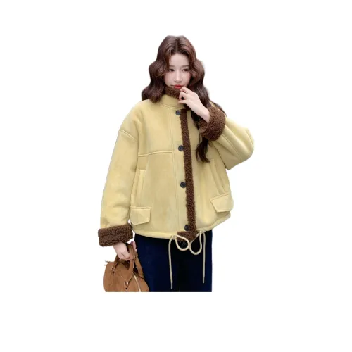 LAOYECHE Бархатовое пальто с женским дизайном