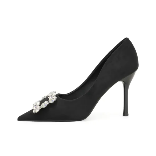 YAFEI XUANYU Узкий каблук Высокие каблуки Женские Черный