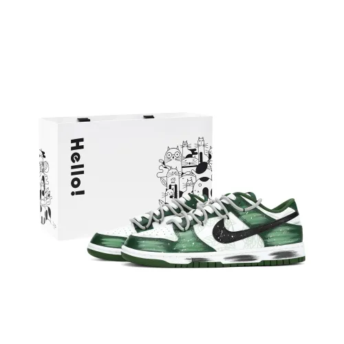 Nike Dunk Износостойкие и Легкие Низкие Кроссовки для Скейтбординга Мужские Зеленые