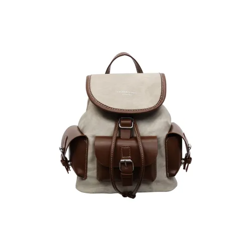 JIANMU ПУ (полиуретан) Рюкзак Стандартный Женский Экрю Темный чай Дальний небесный Джинсовый синий