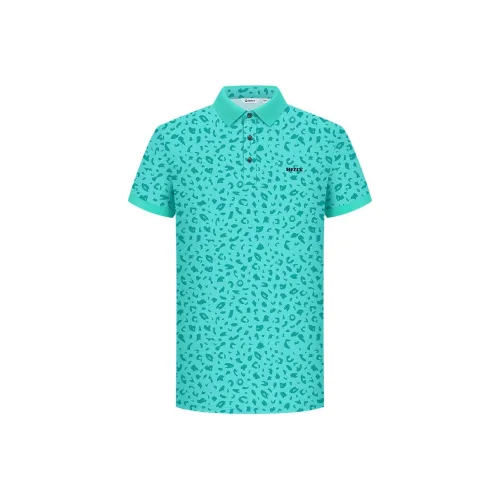 HELIX Синий Зеленый Мужская Поло