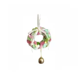 Многоцветный венок в форме сердца на Рождество