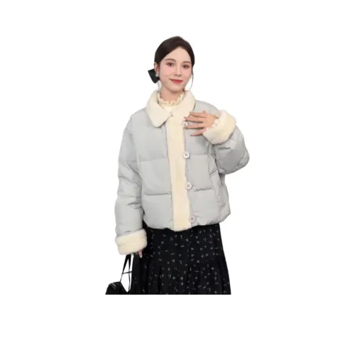 POSIYING Темно-синий женский пуховик