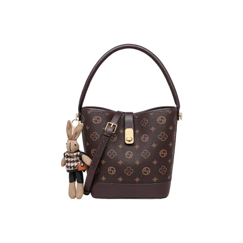 Crtnzo Kroez Сумка-ведро из синтетической кожи сумка через плечо сумка для женщин цвет кофе