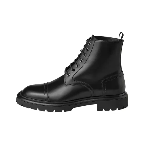 HERMES Rallye Короткий ботинок Martin 3 см мужской черный