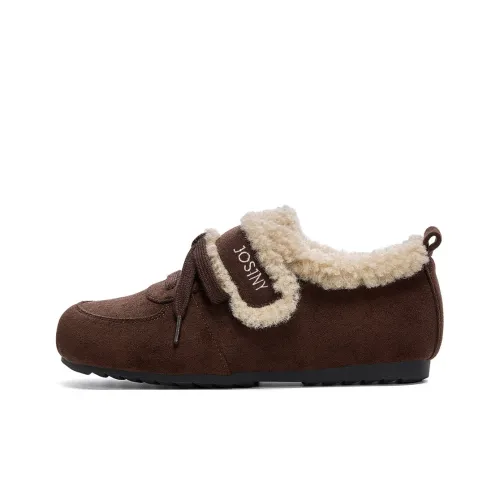 JOSINY Короткий плюшевый материал ткань устойчивая к холоду снежное поле утепленная обувь