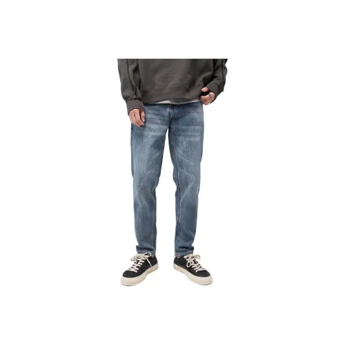 MH Синий Мужской Джинсы