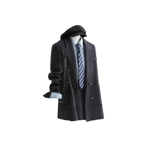 SIBAISHE Черный Серый Цвет Женский Пуховик