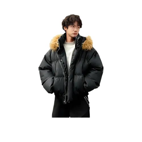 W.O.L Черный мужской пуховик