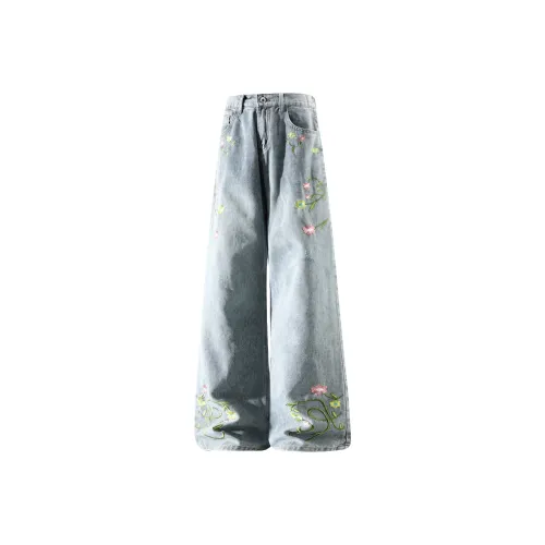 SIRYIN SPACE Синий Унисекс Повседневные Штаны