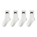 [4 шт_ Бант Отделение] Белый 4