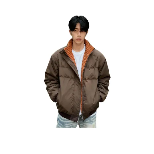 GUHUO Коричневый Унисекс Пуховики