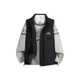 Black Vest + Light Gray Sweater  
Черный жилет + светло-серый свитер