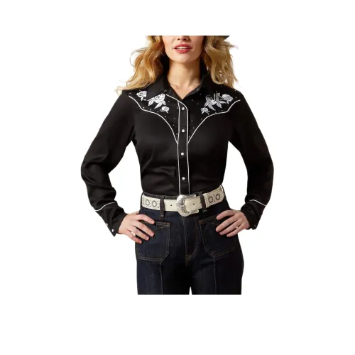 ARIAT Черные Женские Рубашки