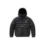 Черный хлопковый пуховик