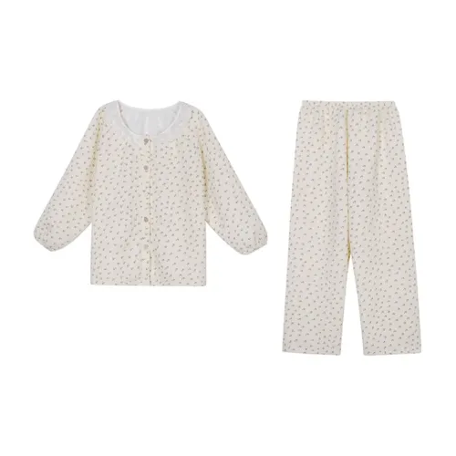 PZHK Вишня Внутренний отсек Наборы одежды [Утолщенный термический] Женские пижамные комплекты